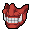 Red Oni Half Mask