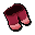 Red Folded Pants